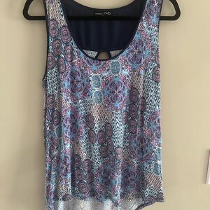 RXB Vibrant Blue and Pink Tank Top
